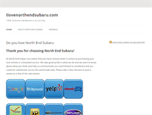 Tablet Screenshot of ilovenorthendsubaru.com